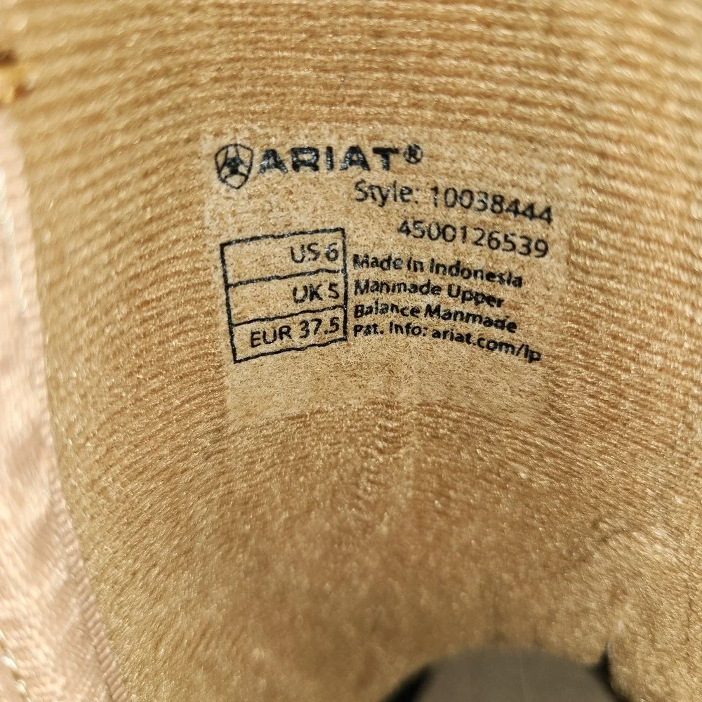 Ariat Youth Storm - Kids Size US 6 - Antique Brown Western Cowboy Boots 10038444
